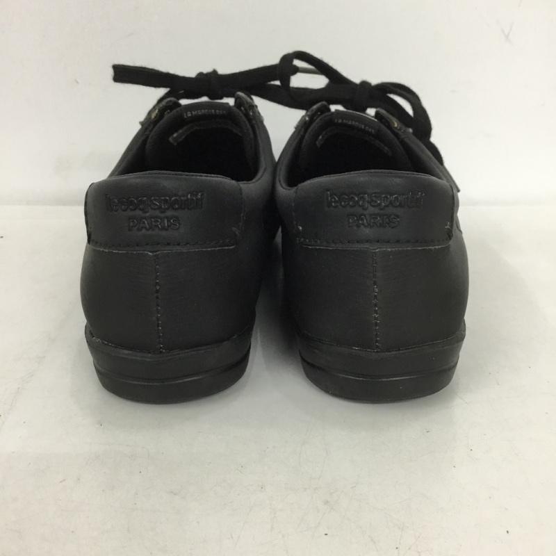ルコックスポルティフ le coq sportif スニーカー スニーカー QFM-7105BK 23.5cm 23.5cm ワンポイント 黒 / ブラック /  レディース USED 古着 中古 10150218