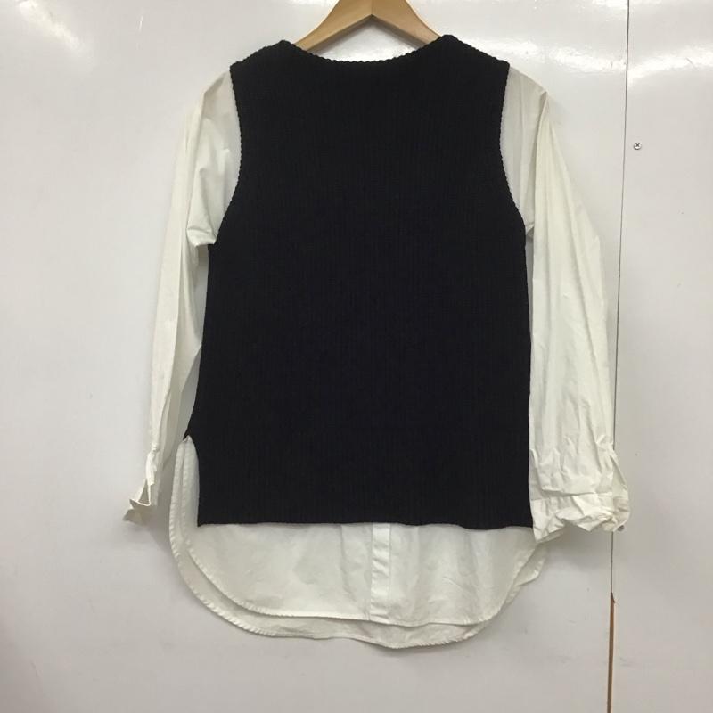 ムルーア MURUA ニット、セーター 長袖 長袖ニットカットソー セーター FREE 無地 黒 / ブラック /  レディース USED 古着 中古 10145482