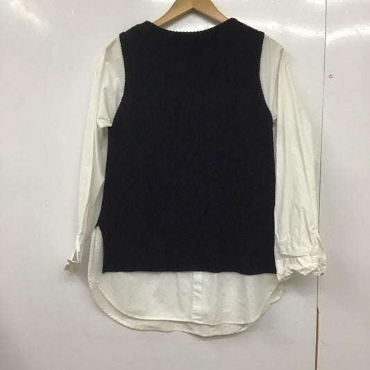 ムルーア MURUA ニット、セーター 長袖 長袖ニットカットソー セーター FREE 無地 黒 / ブラック /  レディース USED 古着 中古 10145482