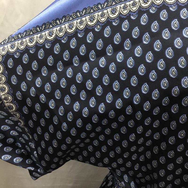 ザラ ZARA ワンピース ロングスカート 半袖ロングワンピース フレアスカート 切り替えワンピース L 総柄 マルチカラー / マルチカラー /  レディース USED 古着 中古 10115795