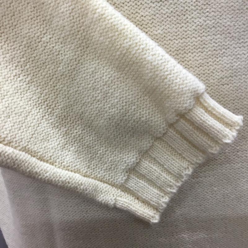 ナイジェルケーボン Nigel Cabourn ニット、セーター 長袖 長袖ニットカットソー クルーネックカットソー セーター 48  白 / ホワイト /  メンズ USED 古着 中古 10111610