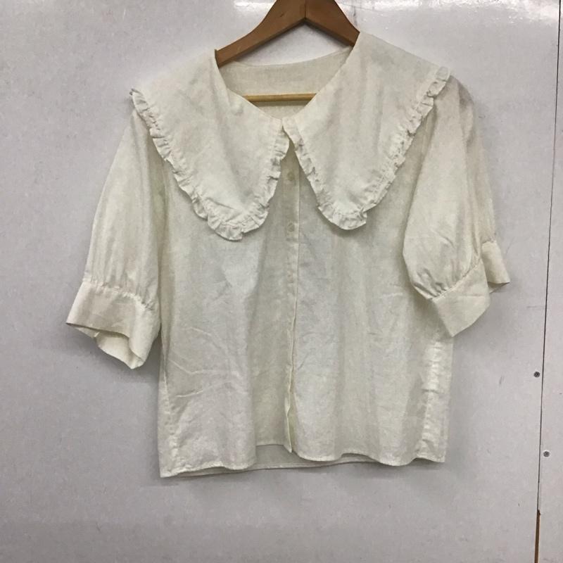 ローリーズファーム LOWRYS FARM シャツ、ブラウス 半袖 FREE 無地 白 / ホワイト /  レディース USED 古着 中古 10137192