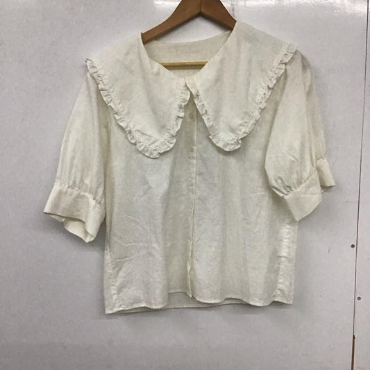 ローリーズファーム LOWRYS FARM シャツ、ブラウス 半袖 FREE 無地 白 / ホワイト /  レディース USED 古着 中古 10137192