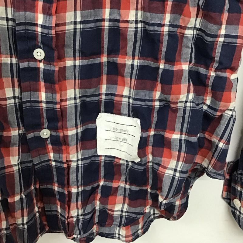 トムブラウン THOM BROWNE シャツ、ブラウス 長袖 ボタンダウンシャツ チェック マルチカラー / マルチカラー /  メンズ USED 古着 中古 10140326