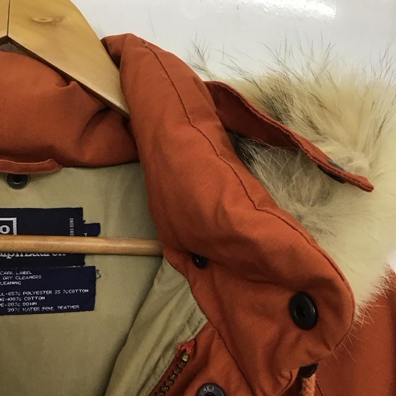 ポロバイラルフローレン Polo by RALPH LAUREN ジャケット、上着 ジャンパー、ブルゾン ジップアップジャケット アウター 古着 ジップアップパーカー L 無地 橙 / オレンジ /  メンズ USED 古着 中古 10143427