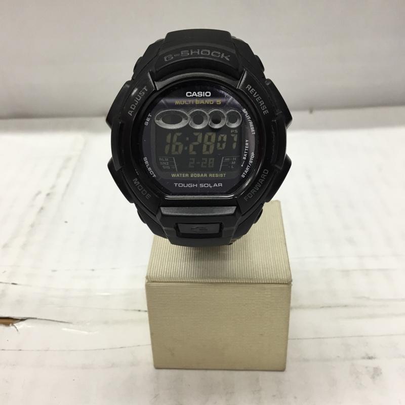 ジーショック G-SHOCK 腕時計 デジタル GW-810BD 電波ソーラー 箱有 ロゴ、文字 黒 / ブラック /  メンズ USED 古着 中古 10106431