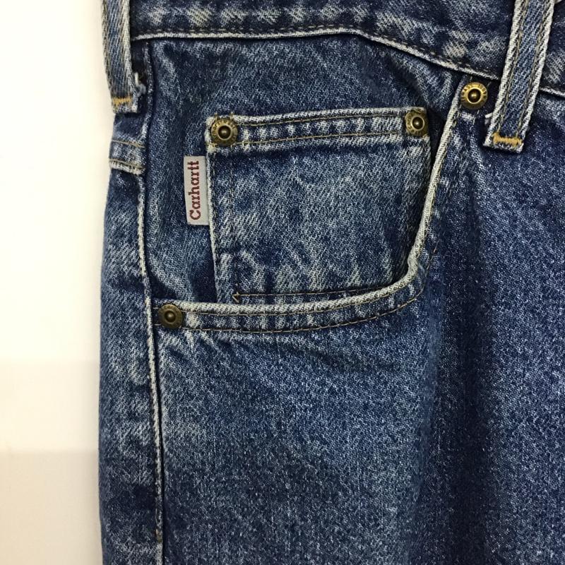 カーハート Carhartt パンツ デニム、ジーンズ デニムパンツ ワイドパンツ カジュアルパンツ ストレッチパンツ 無地 インディゴ / インディゴ /  メンズ USED 古着 中古 10141965
