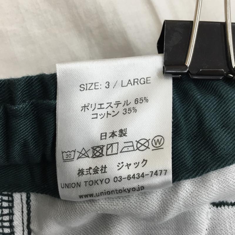 ユニオン UNION パンツ ワークパンツ、ペインターパンツ 3 無地 緑 / グリーン /  メンズ USED 古着 中古 10139208