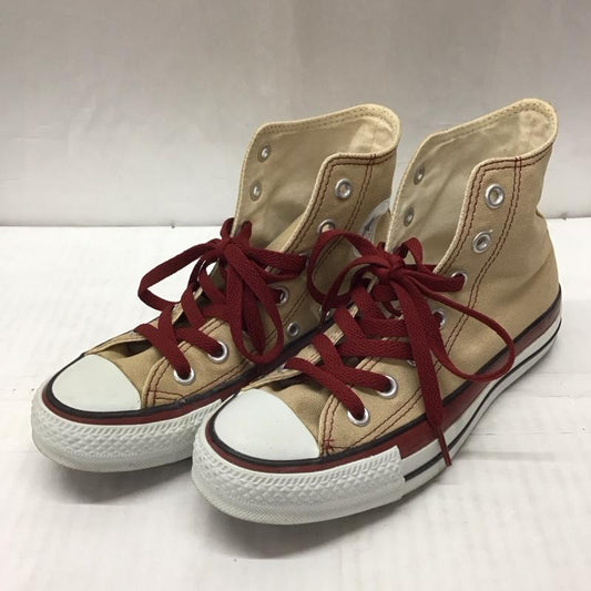 コンバース CONVERSE スニーカー スニーカー 1B937 MTポップ HI オールスター 23cm 23.0cm ロゴ、文字 ベージュ / ベージュ / X 白 / ホワイト / X えんじ / ワインレッド /  レディース USED 古着 中古 10116231