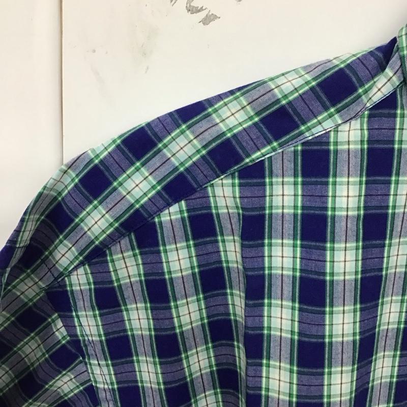 ギャップ GAP シャツ、ブラウス 半袖 半袖シャツ チェックシャツ ボタンダウンシャツ L チェック マルチカラー / マルチカラー /  メンズ USED 古着 中古 10129240