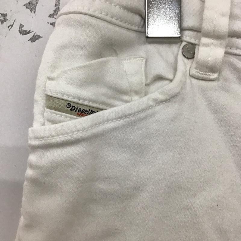 ディーゼル DIESEL パンツ デニム、ジーンズ 8 無地 白 / ホワイト /  ガールズ USED 古着 中古 10129784