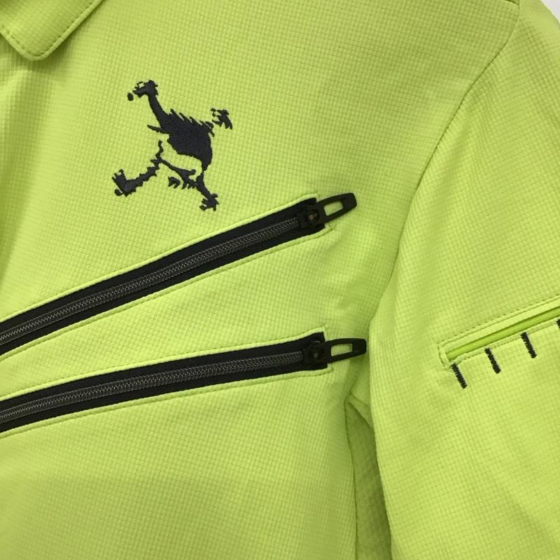 オークリー OAKLEY ポロシャツ 半袖 半袖ポロシャツ カラーシャツ 半袖カットソー M ロゴ、文字 黄 / イエロー /  メンズ USED 古着 中古 10135625