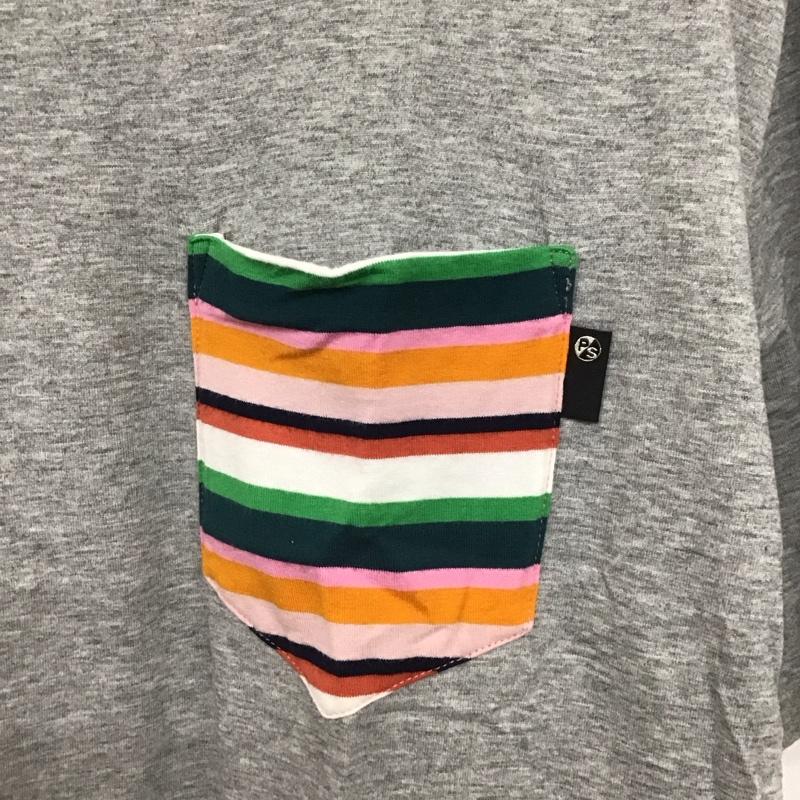 ポールスミス Paul Smith Tシャツ 半袖 半袖カットソー プリントTシャツ クルーネックカットソー XL ロゴ、文字 灰 / グレー /  メンズ USED 古着 中古 10135743