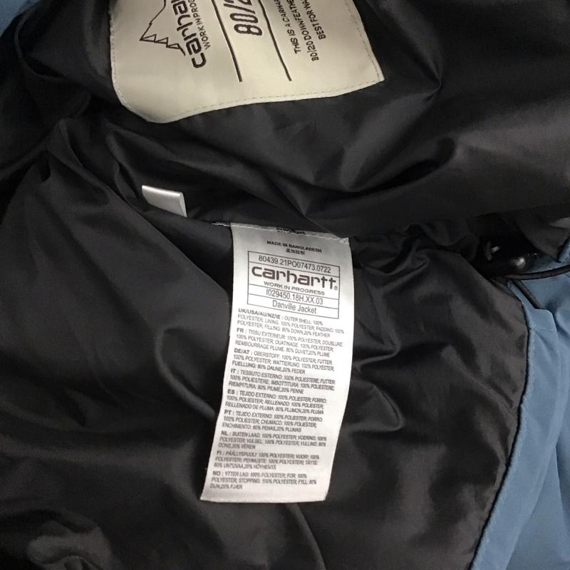 カーハート Carhartt ジャケット、上着 ダウンジャケット M 無地 青 / ブルー /  メンズ USED 古着 中古 10142166