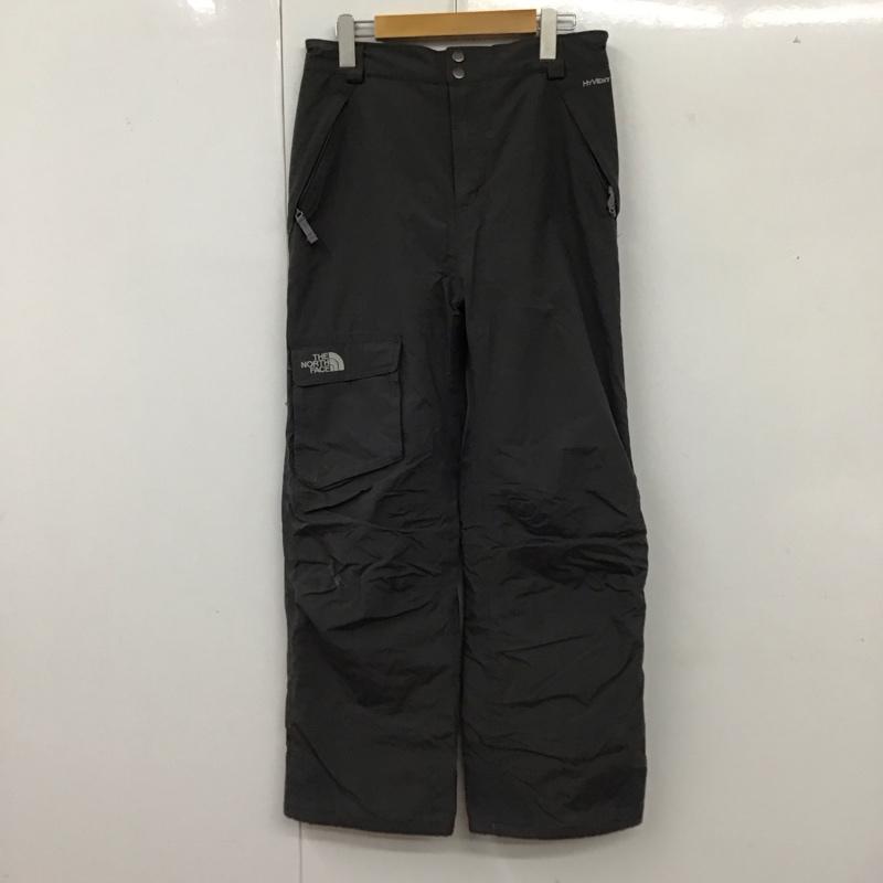 ザノースフェイス THE NORTH FACE パンツ ワークパンツ、ペインターパンツ ナイロンパンツ アウトドア キッズ ジュニア HYVENT スノースポーツ XL ロゴ、文字 灰 / グレー /  ボーイズ USED 古着 中古 10118134