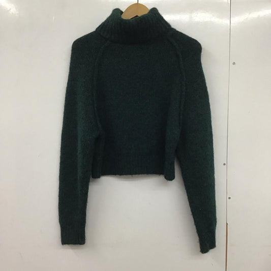 ザラ ZARA ニット、セーター 長袖 M 無地 緑 / グリーン /  レディース USED 古着 中古 10133402