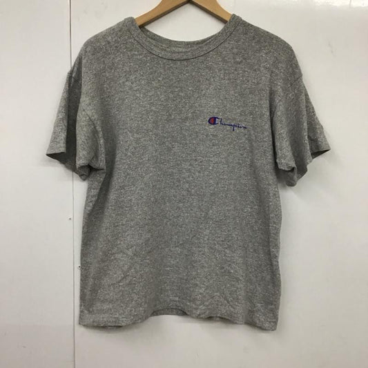 チャンピオン Campion Tシャツ 半袖 80ｓ L 無地 X ロゴ、文字 灰 / グレー /  メンズ USED 古着 中古 10131931