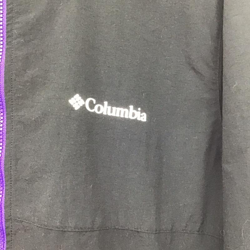 コロンビア Columbia ジャケット、上着 ジャケット、ブレザー 220 pm3844 マウンテンパーカ ジップアップジャケット アウター XL ロゴ、文字 黒 / ブラック /  メンズ USED 古着 中古 10139770