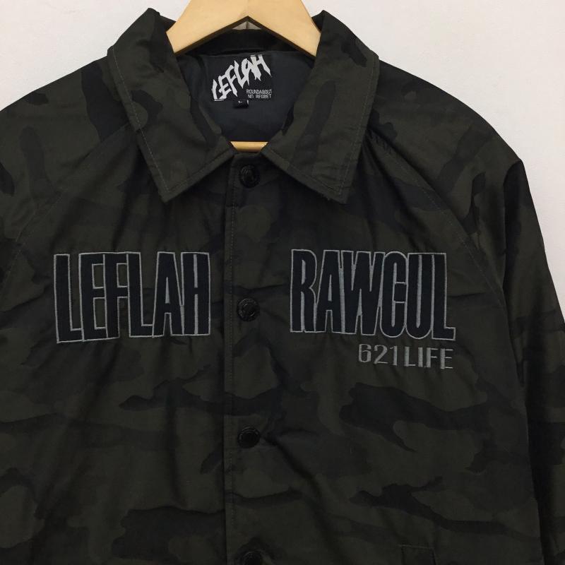レフラー LEFLAH ジャケット、上着 ジャケット、ブレザー L カモフラージュ柄・迷彩 緑 / グリーン /  メンズ USED 古着 中古 10143145