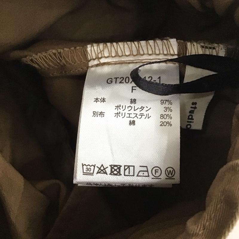 スタディオクリップ studio CLIP パンツ ワークパンツ、ペインターパンツ FREE 無地 茶 / ブラウン /  レディース USED 古着 中古 10130275