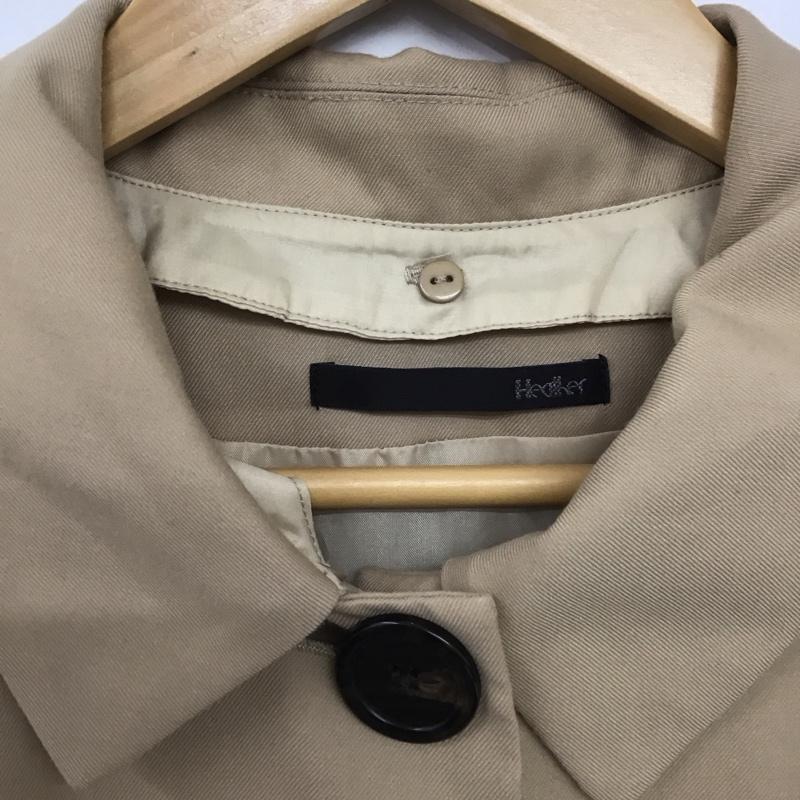 ヘザー Heather コート コート一般 HE070252TO 2WAY ボリュームスリーブ ステンカラー コート FREE 無地 ベージュ / ベージュ /  レディース USED 古着 中古 10146283