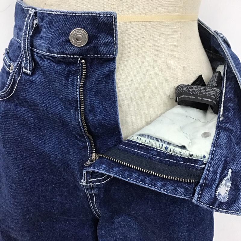 ザラ ZARA パンツ デニム、ジーンズ 34 無地 インディゴ / インディゴ /  レディース USED 古着 中古 10124887