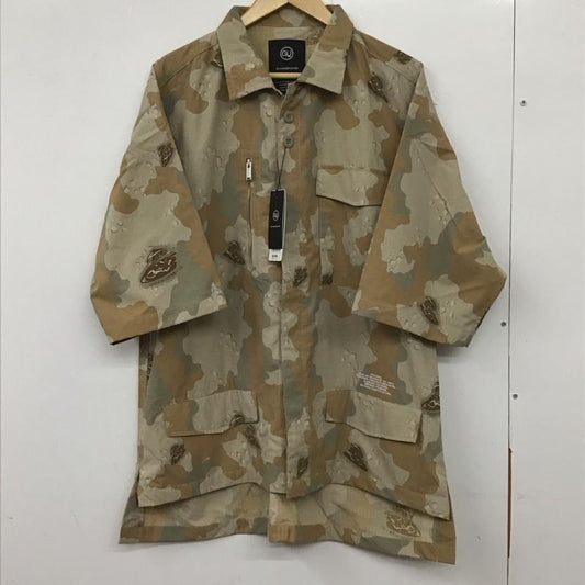 ジーユー GU シャツ、ブラウス 半袖 331-334470 アンダーカバー オーバーサイズ ファティーグシャツ 半袖シャツ L カモフラージュ柄・迷彩 マルチカラー / マルチカラー /  メンズ USED 古着 中古 10133170