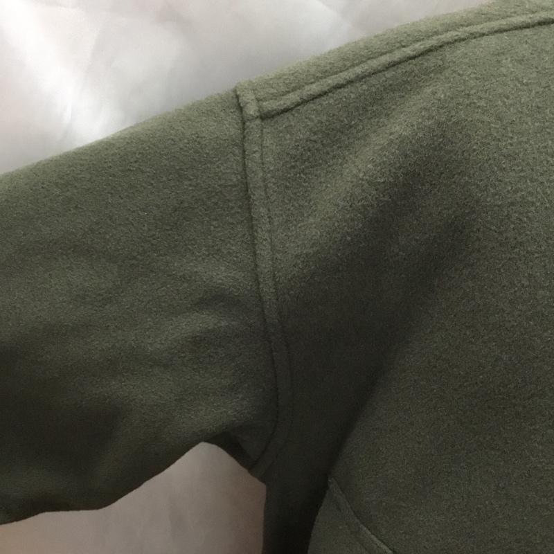 インヘリット INHERIT シャツ、ブラウス 長袖 20-011-720-6004-4-0 バンドカラー TECWOOL タグ付き M 無地 カーキ / カーキ /  メンズ USED 古着 中古 10114801