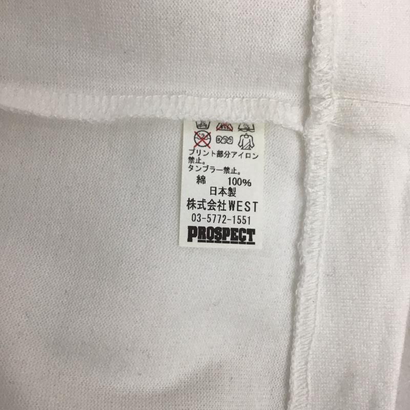 プロスペクト PROSPECT Tシャツ 半袖 半袖カットソー プリントTシャツ クルーネックカットソー L プリント 白 / ホワイト /  メンズ USED 古着 中古 10126658