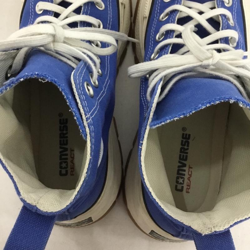 コンバース CONVERSE スニーカー スニーカー 1SD035 ALL STAR 100 TREKWAVE HI 厚底 27.5cm 27.5cm ロゴ、文字 青 / ブルー /  メンズ USED 古着 中古 10143964