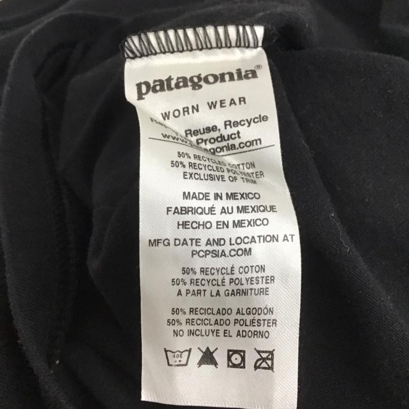 パタゴニア patagonia カットソー 長袖 長袖カットソー プリントカットソー クルーネック S ロゴ、文字 黒 / ブラック /  メンズ USED 古着 中古 10148240