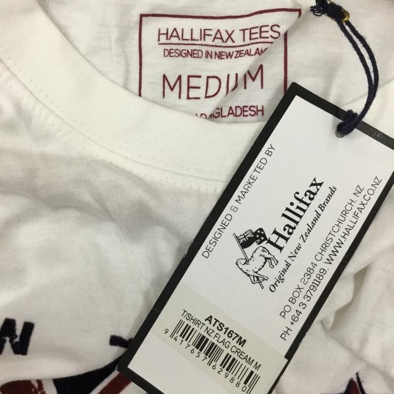 古着 USED Tシャツ 半袖 Hallifax クルーネック ニュージーランド M ロゴ、文字 白 / ホワイト /  メンズ USED 古着 中古 10119339