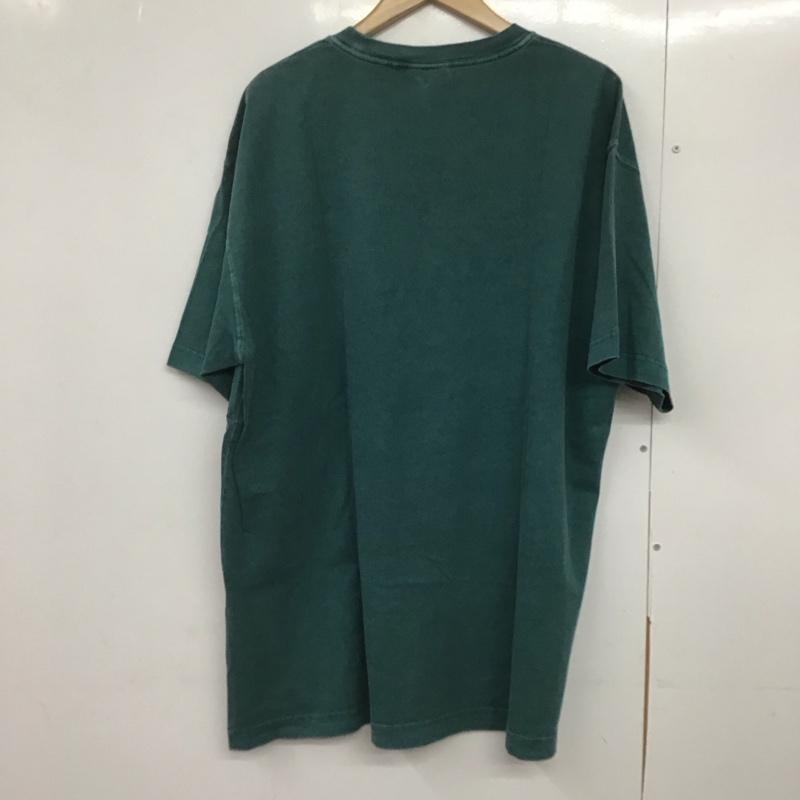 カーハート Carhartt Tシャツ 半袖 半袖カットソー プリントTシャツ クルーネックカットソー XL ロゴ、文字 緑 / グリーン /  メンズ USED 古着 中古 10143243