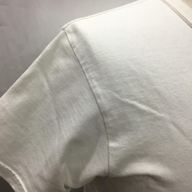 フラットヘッド The Flat Head Tシャツ 半袖 半袖カットソー プリントTシャツ クルーネックカットソー 38 ロゴ、文字 白 / ホワイト /  メンズ USED 古着 中古 10116719