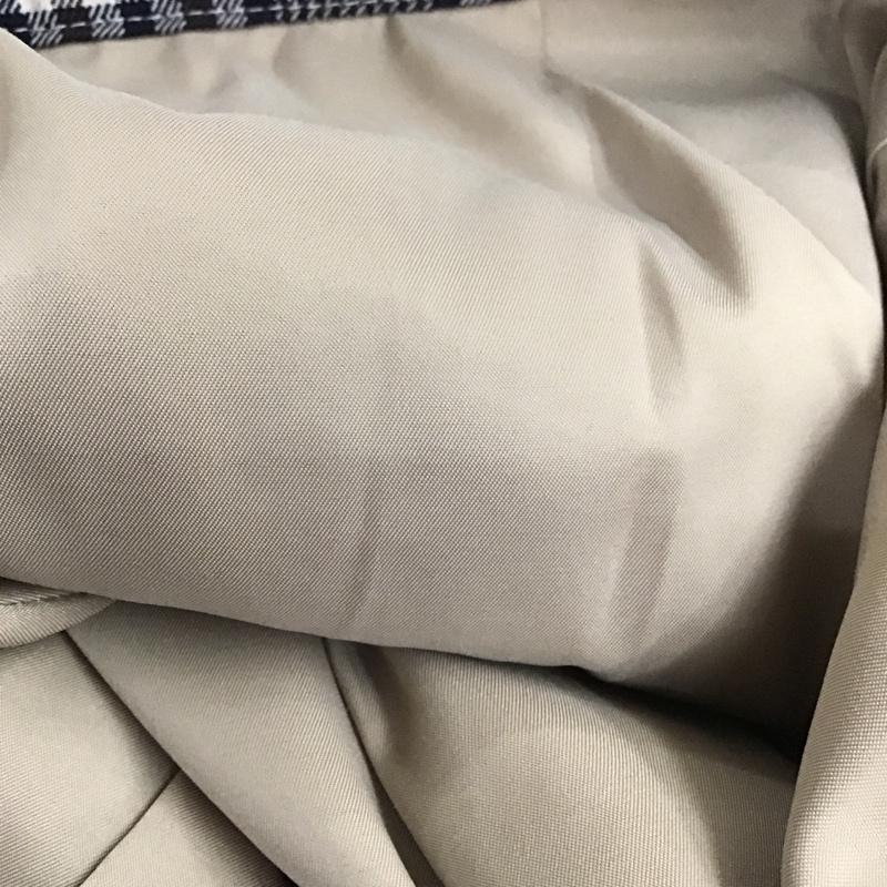 プラステ PLST パンツ スラックス 12-9406097 タックパンツ ワイドパンツ テーパードパンツ M チェック ベージュ / ベージュ / X 茶 / ブラウン / X 紺 / ネイビー /  レディース USED 古着 中古 10113018