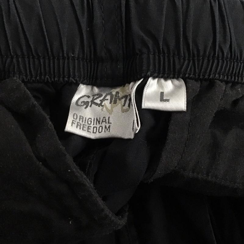 グラミチ GRAMICCI パンツ ワークパンツ、ペインターパンツ gmp-19s027 ウェザータックテーパードパンツ ワイドパンツ L 無地 黒 / ブラック /  メンズ USED 古着 中古 10141403