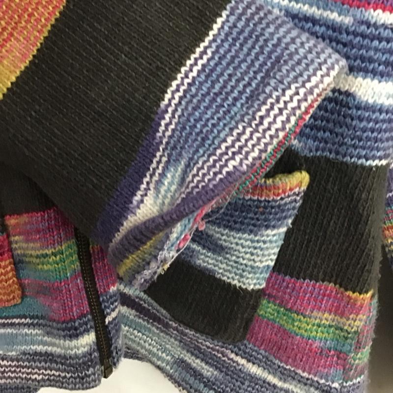 古着 USED パーカー 長袖 ジップアップパーカー 長袖パーカー カジュアルジャケット プリント マルチカラー / マルチカラー /  メンズ USED 古着 中古 10148822