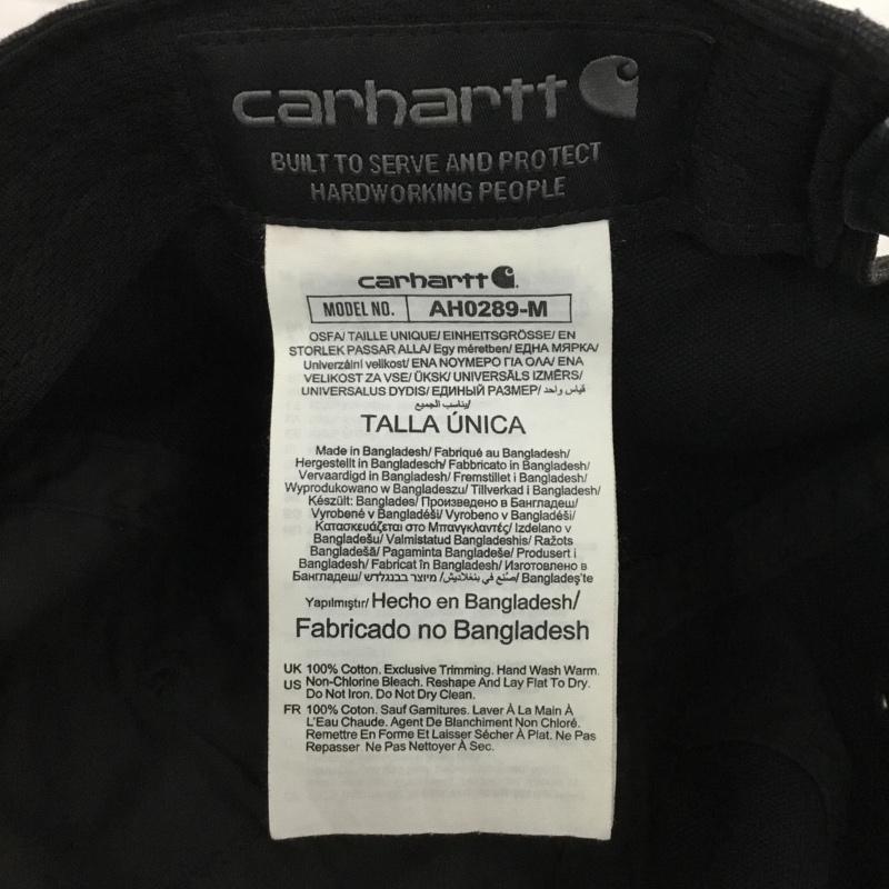 カーハート Carhartt 帽子 キャップ AH0289-M Odessa Cap ロゴ、文字 黒 / ブラック /  メンズ USED 古着 中古 10129561