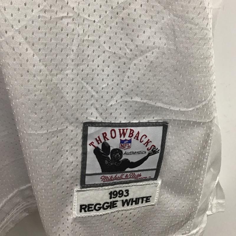 ミッチェルアンドネス Mitchell&Ness Tシャツ 半袖 半袖カットソー プリントTシャツ Vネックカットソー ロゴ、文字 白 / ホワイト /  メンズ USED 古着 中古 10133382