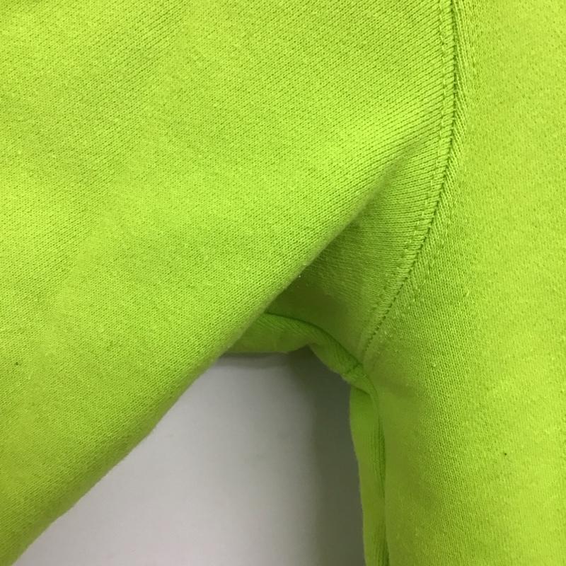 エックスガール X-girl パーカー 長袖 CWSQ112 Champion 2 ロゴ、文字 X プリント 黄緑 / イエローグリーン /  レディース USED 古着 中古 10141827