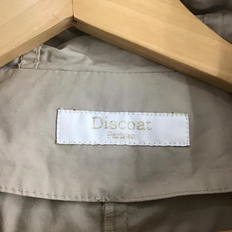 ディスコート Discoat ジャケット、上着 ジャンパー、ブルゾン ジップアップジャケット パーカージャケット アウター M 無地 ベージュ / ベージュ /  レディース USED 古着 中古 10143761