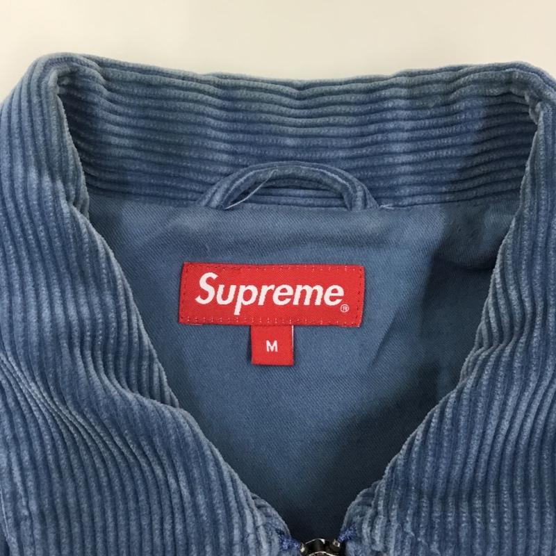 シュプリーム Supreme ジャケット、上着 ジャケット、ブレザー FW21 CorduroyZipJacket ジップアップジャケット アウター M ロゴ、文字 青 / ブルー /  メンズ USED 古着 中古 10121682