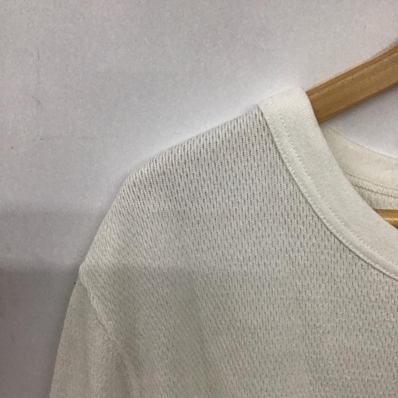 マージン Magine カットソー 長袖 長袖カットソー 無地カットソー クルーネック 48 無地 白 / ホワイト /  メンズ USED 古着 中古 10143455