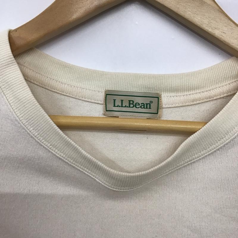 エルエルビーン L.L.Bean Tシャツ 半袖 3275-2029 Tシャツ 半袖カットソー プリントTシャツ L ロゴ、文字 ベージュ / ベージュ /  メンズ USED 古着 中古 10142905