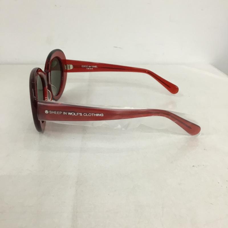 ASIWC ASIWC めがね・サングラス サングラス COCO DE KIMEL ケース付き ロゴ、文字 赤 / レッド / X 黒 / ブラック /  レディース USED 古着 中古 10145511
