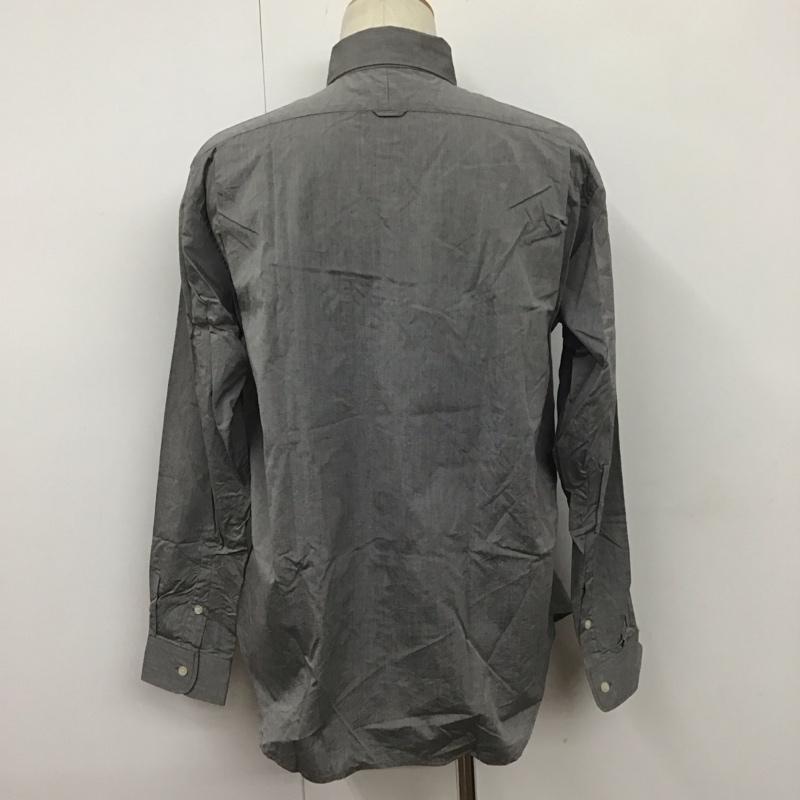 サイラス SILAS シャツ、ブラウス 長袖 長袖シャツ カラーシャツ ポケットシャツ 長袖カットソー ボタンダウンシャツ L 無地 灰 / グレー /  メンズ USED 古着 中古 10107461