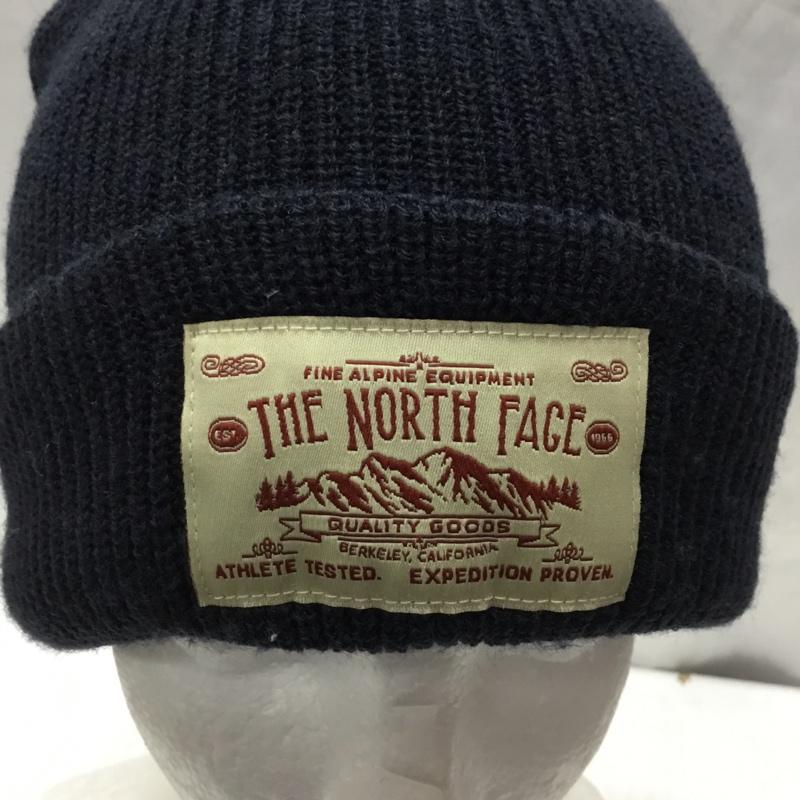 ザノースフェイス THE NORTH FACE 帽子 ニット帽 NN41620 ステッチワークビーニー FREE ロゴ、文字 紺 / ネイビー /  メンズ USED 古着 中古 10121829