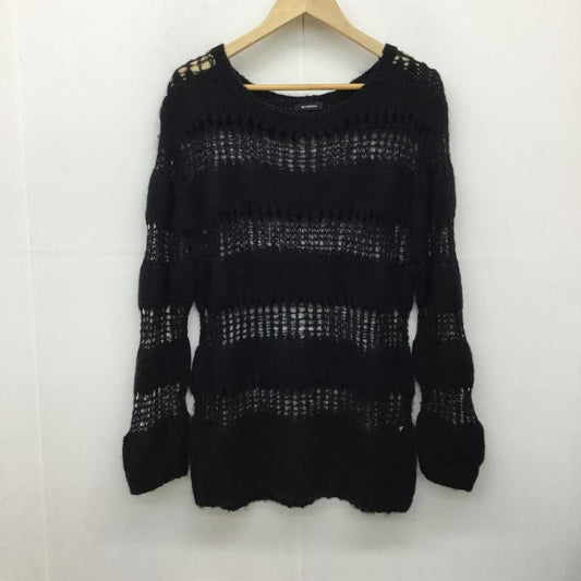 エモダ EMODA ニット、セーター 長袖 FREE 無地 黒 / ブラック /  レディース USED 古着 中古 10137717