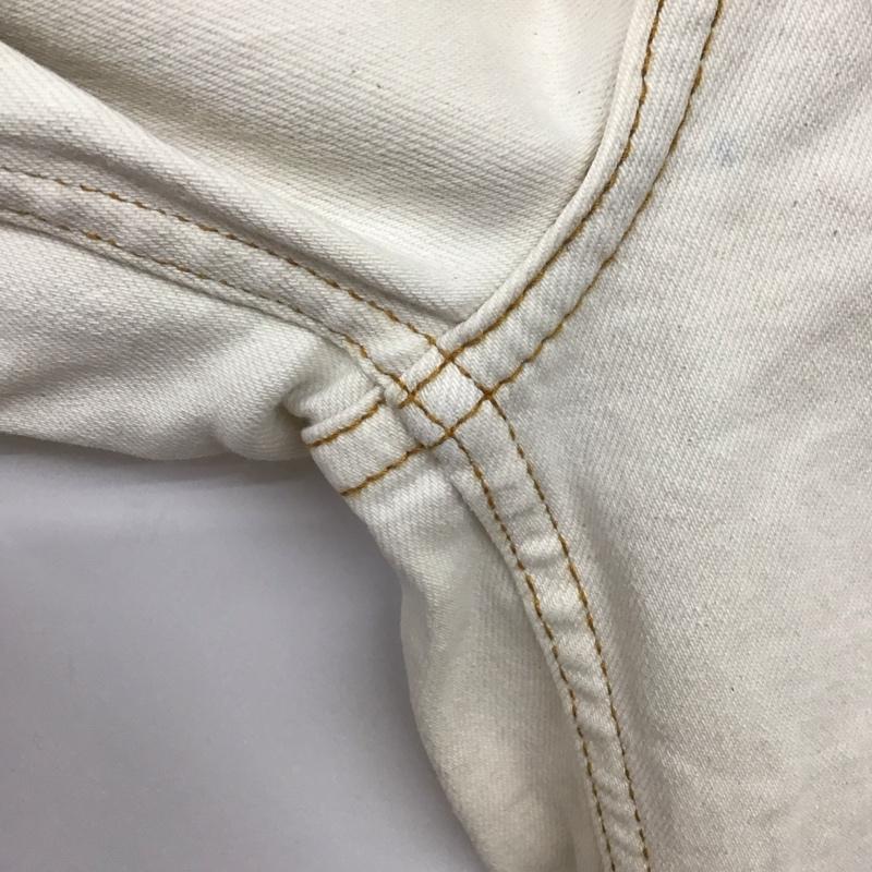 ザラ ZARA パンツ デニム、ジーンズ ワイド 38 無地 白 / ホワイト /  レディース USED 古着 中古 10130309