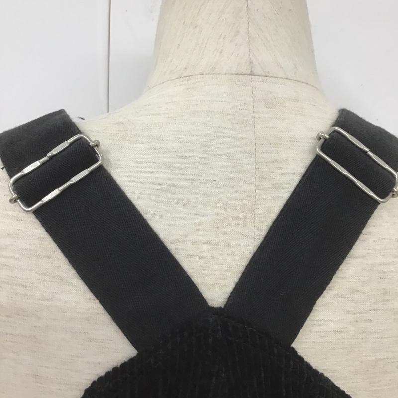 レイジブルー RAGEBLUE サロペット・オーバーオール サロペット、オーバーオール rb010401ad コーデュロイオーバーオール ワイドパンツ オールインワン FREE 無地 黒 / ブラック /  メンズ USED 古着 中古 10105819